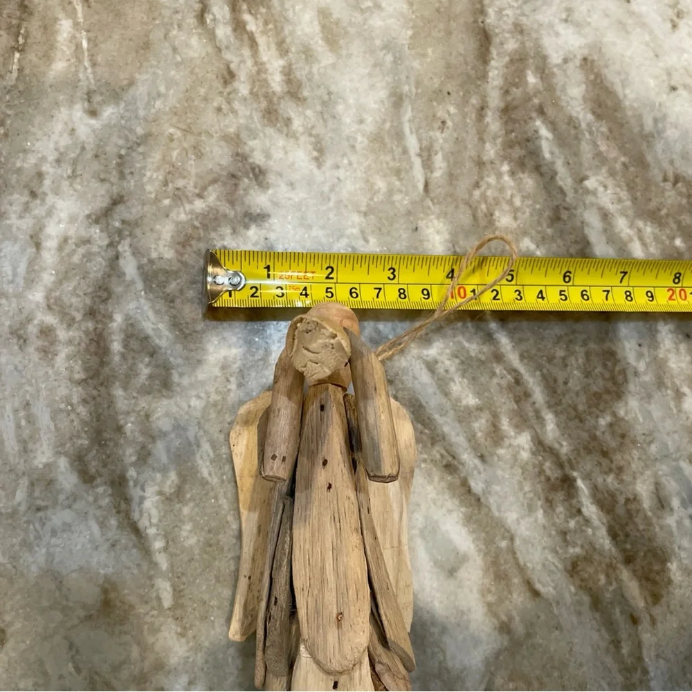 Rustic Drift Wood Angel Christmas Ornament